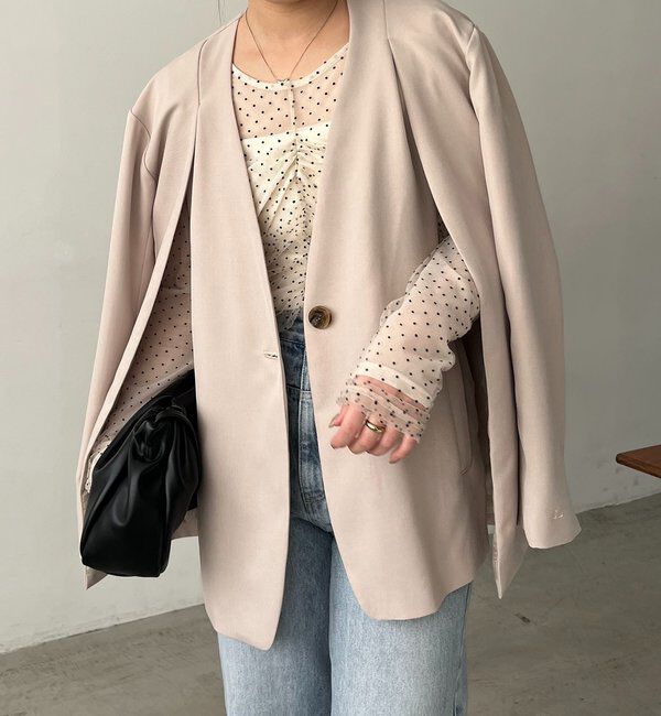  「【再販】〈C.L〉スリットスリーブジャケット」|テーラードジャケット|