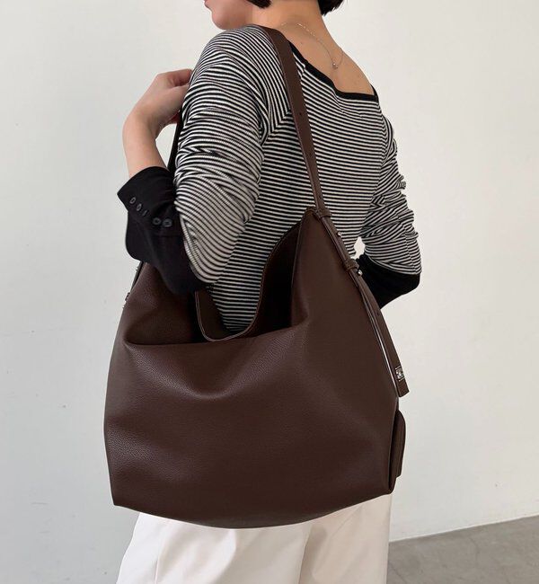  「【人気のバッグが新素材に！】2WAYワンハンドルバッグ」|トートバッグ|ブラウン