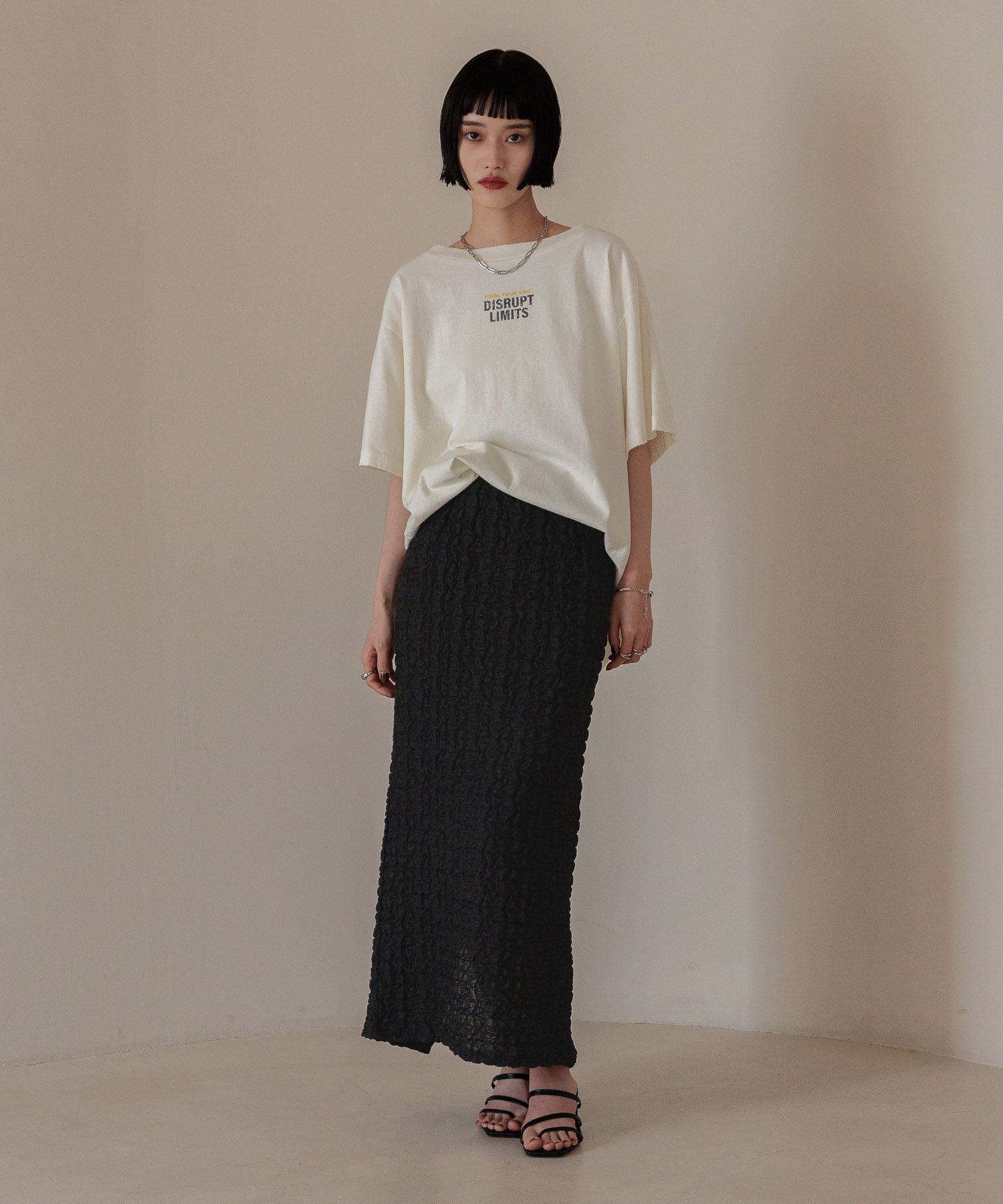 LOWRYS FARM「【前後着用可能】２ＷＡＹロゴＴＥＥ」|Tシャツ・カットソー|