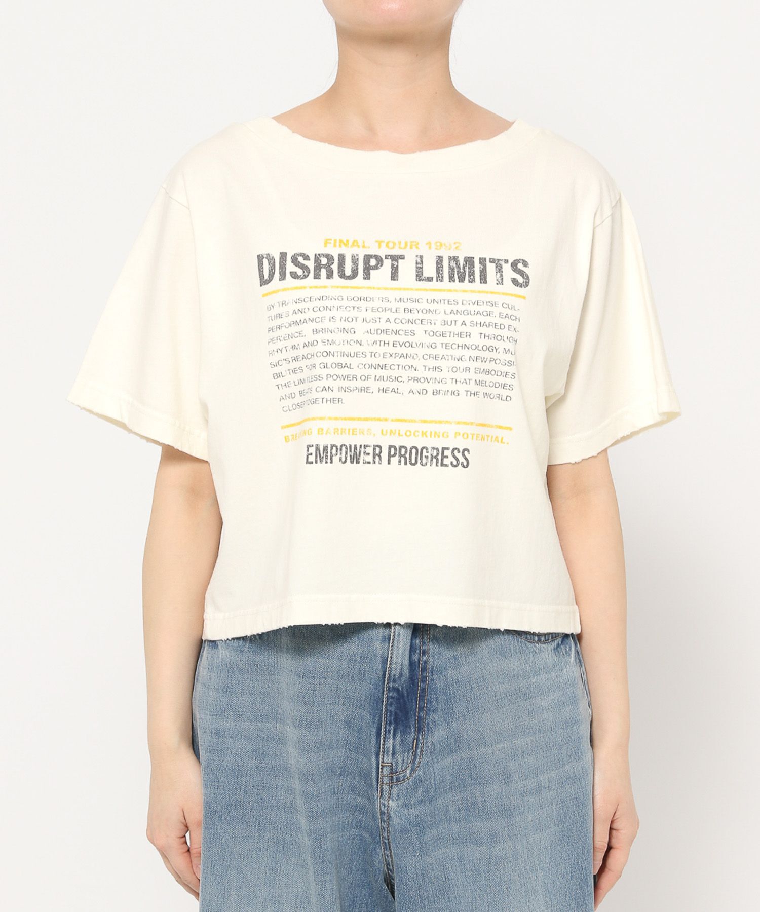 LOWRYS FARM「【前後着用可能】２ＷＡＹロゴＴＥＥ」|Tシャツ・カットソー|