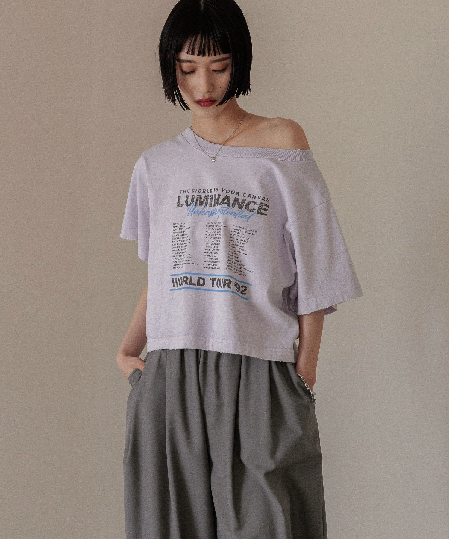 LOWRYS FARM「【前後着用可能】２ＷＡＹロゴＴＥＥ」|Tシャツ・カットソー|PPL2