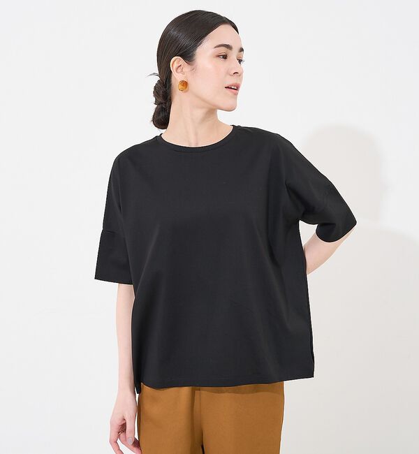 collex「【接触冷感・UVカット】コンパクトクールTシャツ」|Tシャツ・カットソー|ブラック