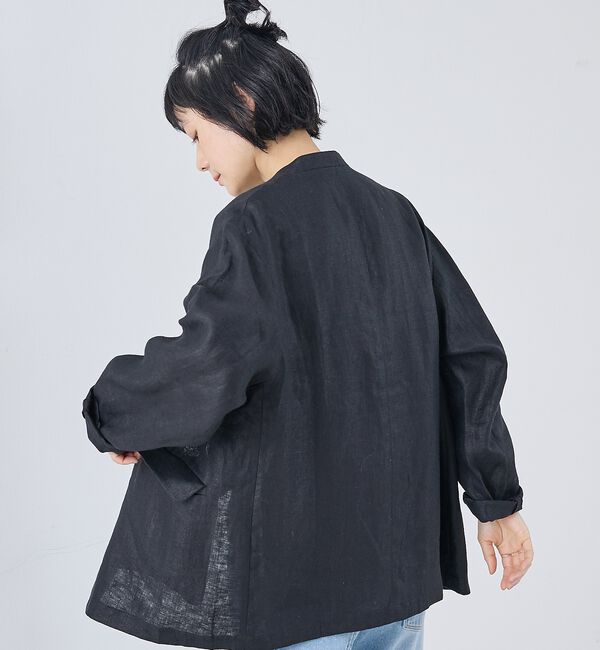 collex「麻ノーカラージャケット」|ノーカラージャケット|