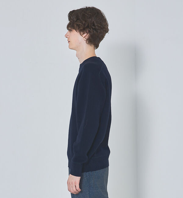 ABAHOUSE「【アクセントステッチ】サドルスリーブ ジャガード ニット プルオーバー」|ニット・セーター|