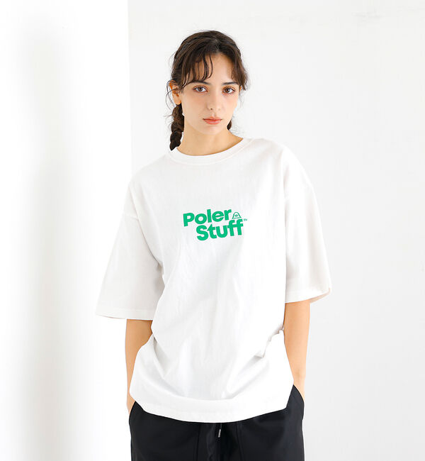 ABAHOUSE「【POLeR/ポーラー】 STUFF RELAX TEE/スタッフロゴ/リラック」|Tシャツ・カットソー|ホワイト