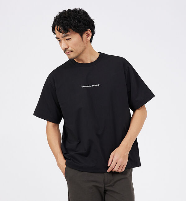 ABAHOUSE「【ロゴ刺繍】ワンポイント 半袖 Tシャツ」|Tシャツ・カットソー|