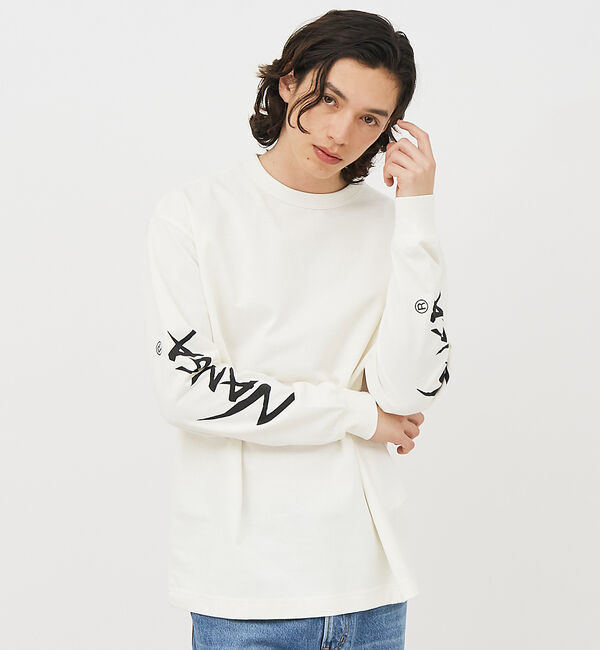 ABAHOUSE「【NANGA/ナンガ】ECO HYBRID SLV LOGO LS /ロングスリ」|Tシャツ・カットソー|ホワイト