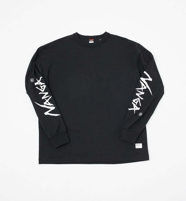 ABAHOUSE「【NANGA/ナンガ】ECO HYBRID SLV LOGO LS /ロングスリ」|Tシャツ・カットソー|ブラック
