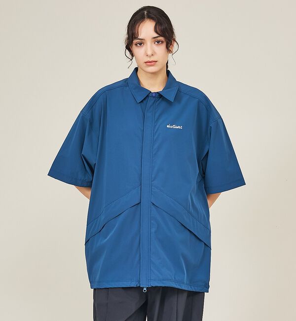 ABAHOUSE「【WILDTHINGS / ワイルドシングス】ELASTIC NYLON DEN」|シャツ・ブラウス|