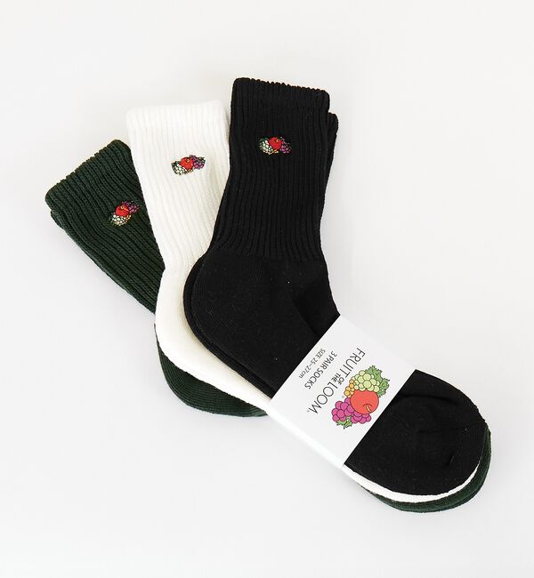 ABAHOUSE「【FRUIT OF THE LOOM/フルーツ・オブ・ザ・ルーム】3Pゆるリッチ」|ソックス|