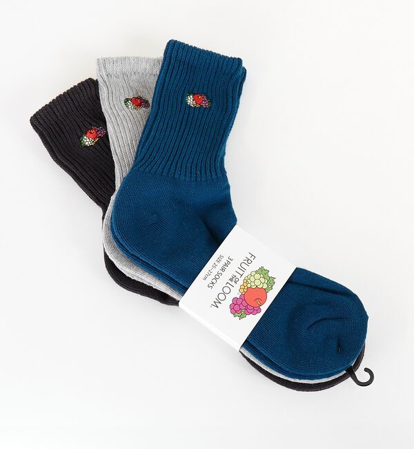 ABAHOUSE「【FRUIT OF THE LOOM/フルーツ・オブ・ザ・ルーム】3Pゆるリッチ」|ソックス|