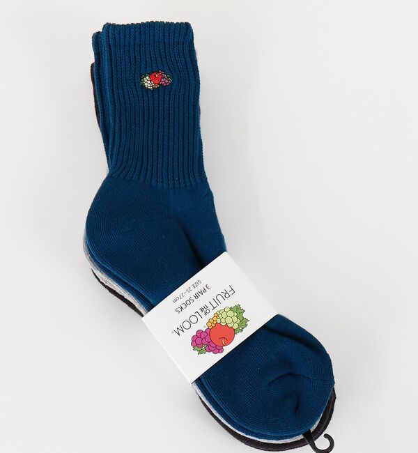 ABAHOUSE「【FRUIT OF THE LOOM/フルーツ・オブ・ザ・ルーム】3Pゆるリッチ」|ソックス|