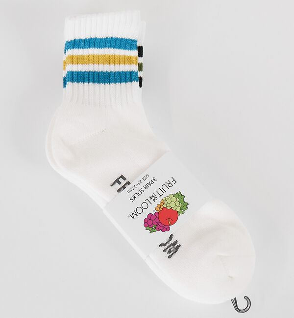 ABAHOUSE「【FRUIT OF THE LOOM/フルーツ・オブ・ザ・ルーム】3Pカラフルラ」|ソックス|