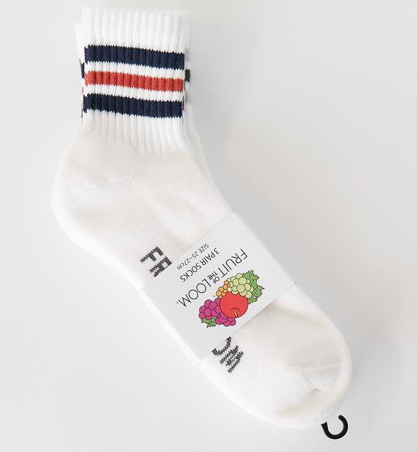 ABAHOUSE「【FRUIT OF THE LOOM/フルーツ・オブ・ザ・ルーム】3Pカラフルラ」|ソックス|