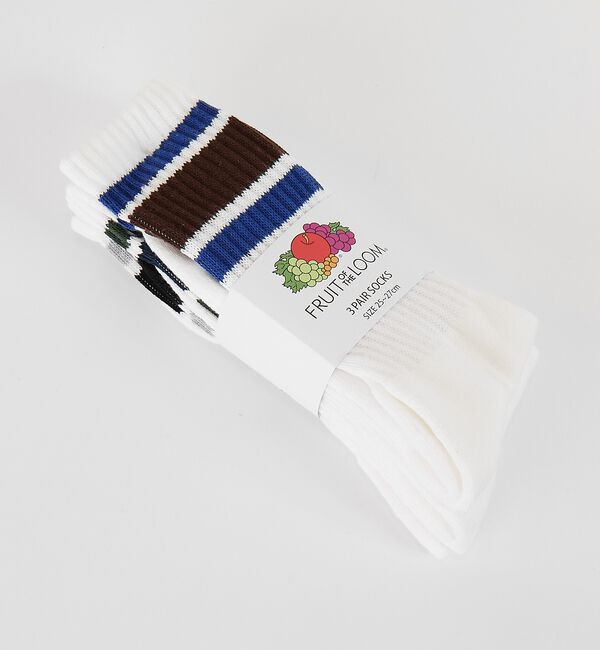 ABAHOUSE「【FRUIT OF THE LOOM/フルーツ・オブ・ザ・ルーム】3Pカラフルラ」|ソックス|