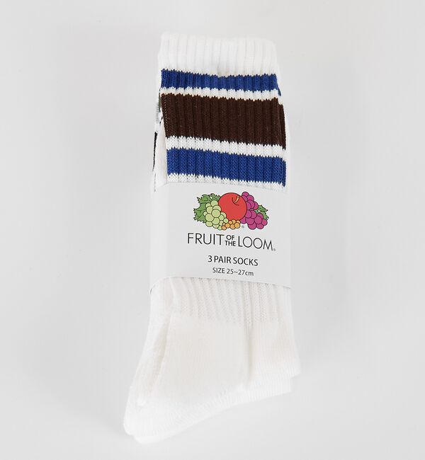 ABAHOUSE「【FRUIT OF THE LOOM/フルーツ・オブ・ザ・ルーム】3Pカラフルラ」|ソックス|