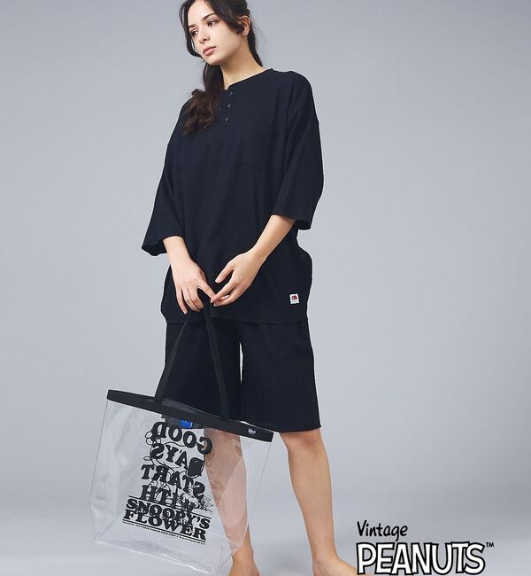 ABAHOUSE「【FRUIT OF THE LOOM/フルーツオブザルーム】PEANUTS コラ」|トートバッグ|