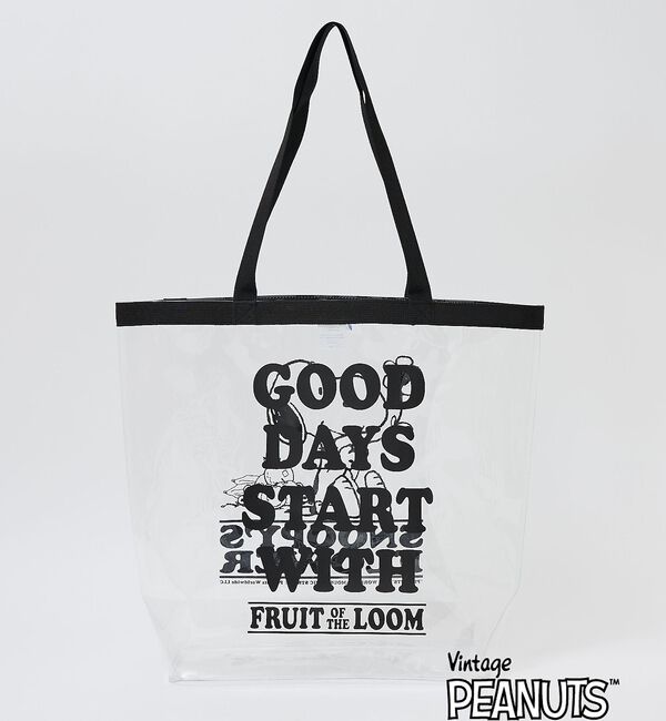 ABAHOUSE「【FRUIT OF THE LOOM/フルーツオブザルーム】PEANUTS コラ」|トートバッグ|