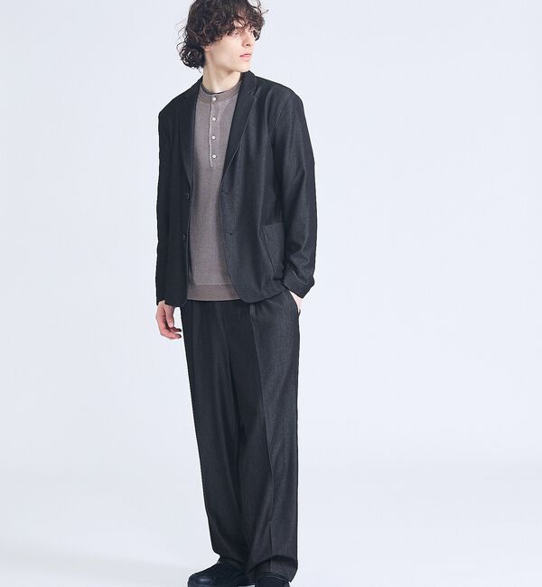 ABAHOUSE「【セットアップ対応】デニムライクツイル ワイド イージーパンツ」|その他|