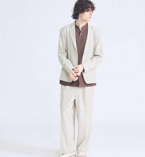 ABAHOUSE「【セットアップ対応】デニムライクツイル ワイド イージーパンツ」|その他|