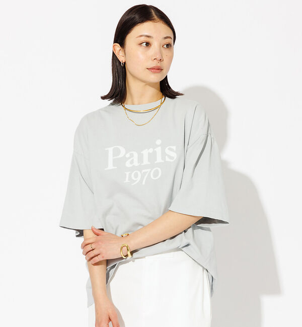 Rouge vif「【REMI RELIEF / レミレリーフ】ロゴTシャツ / SP加工14/天竺」|Tシャツ・カットソー|サックスブルー