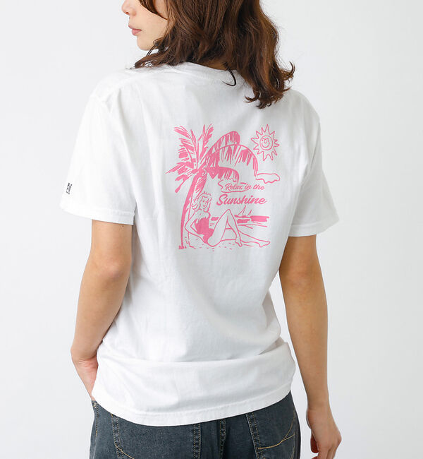 Rouge vif「【PARROTT CANVAS/パロットキャンバス】グラフィックTシャツ　デラン」|Tシャツ・カットソー|ホワイト