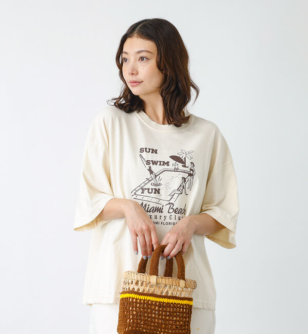Rouge vif「【PARROTT CANVAS/パロットキャンバス】グラフィックTシャツ　デラン」|Tシャツ・カットソー|