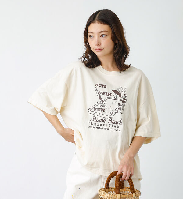 Rouge vif「【PARROTT CANVAS/パロットキャンバス】グラフィックTシャツ　デラン」|Tシャツ・カットソー|