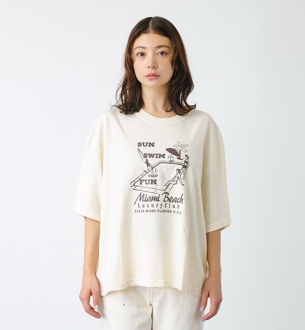 Rouge vif「【PARROTT CANVAS/パロットキャンバス】グラフィックTシャツ　デラン」|Tシャツ・カットソー|