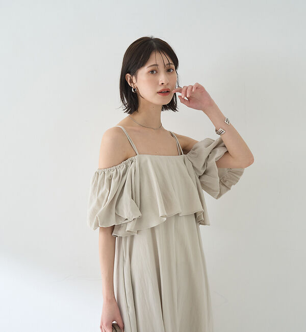 Rouge vif「【一部店舗限定】【2点セット】ビスチェ&times;キャミワンピ SETUP」|ワンピース|