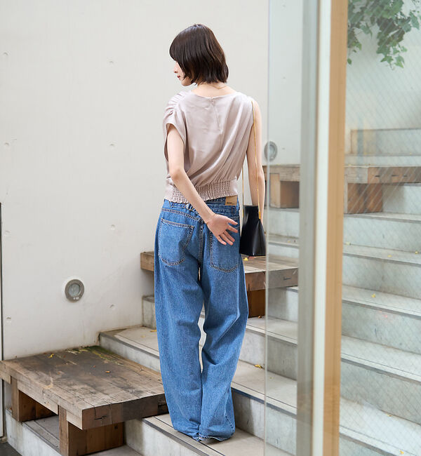 Rouge vif「【一部店舗限定】アシメドレープブラウス」|シャツ・ブラウス|