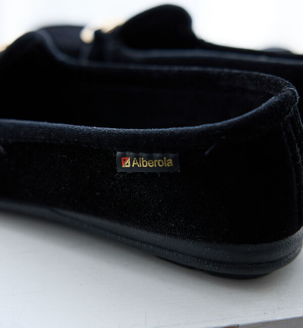 Rouge vif「【ALBEROLA / アルベローラ】ベロア ビットローファー / フラットシュ」|ローファー|
