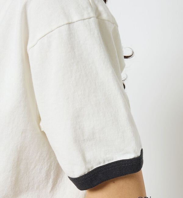 Rouge vif「【JOHNBULL/ジョンブル】MICKEY MOUSE RINGER T/ミッ」|Tシャツ・カットソー|