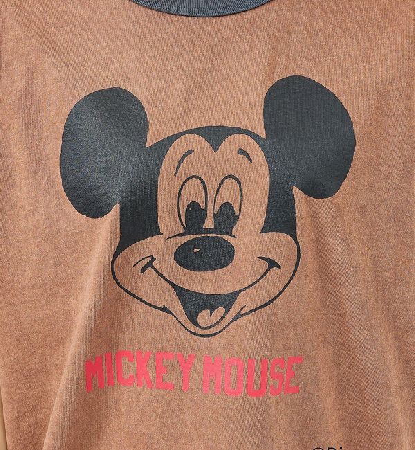 Rouge vif「【JOHNBULL/ジョンブル】MICKEY MOUSE RINGER T/ミッ」|Tシャツ・カットソー|