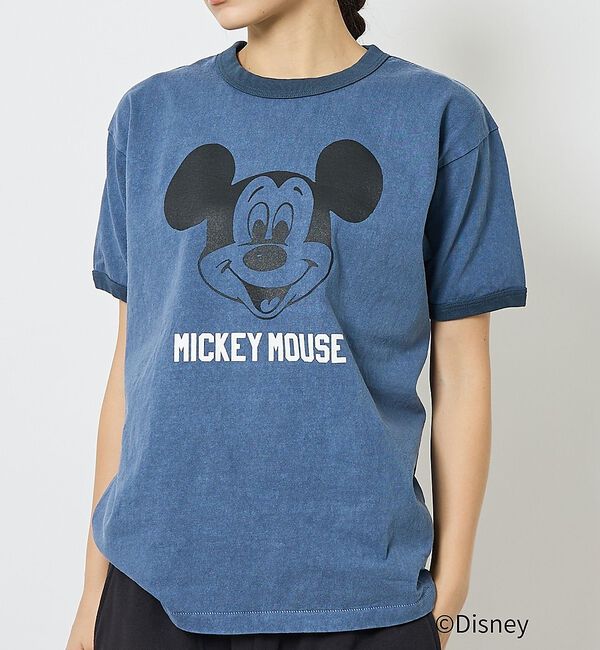 Rouge vif「【JOHNBULL/ジョンブル】MICKEY MOUSE RINGER T/ミッ」|Tシャツ・カットソー|ブルー