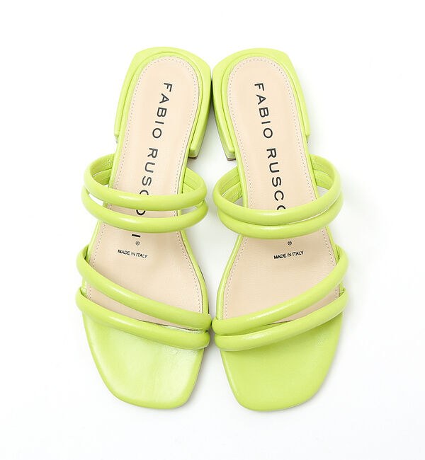 AU BANNISTER「●【別注】FABIO RUSCONI ラインフラットサンダル」|サンダル|