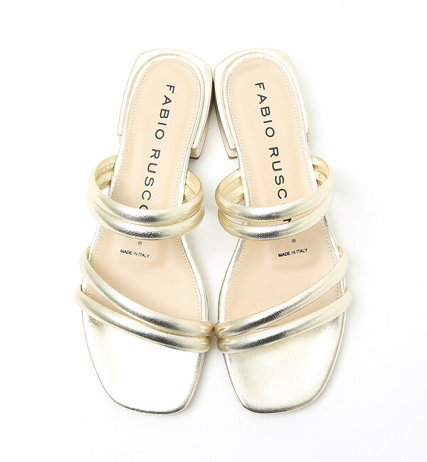 AU BANNISTER「●【別注】FABIO RUSCONI ラインフラットサンダル」|サンダル|