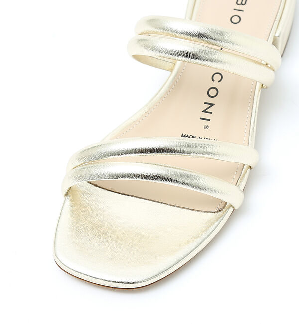 AU BANNISTER「●【別注】FABIO RUSCONI ラインフラットサンダル」|サンダル|