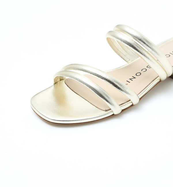 AU BANNISTER「●【別注】FABIO RUSCONI ラインフラットサンダル」|サンダル|