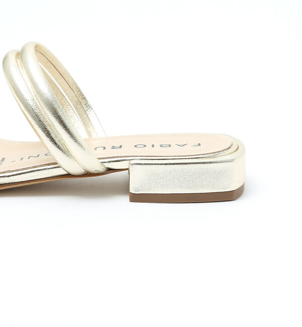 AU BANNISTER「●【別注】FABIO RUSCONI ラインフラットサンダル」|サンダル|