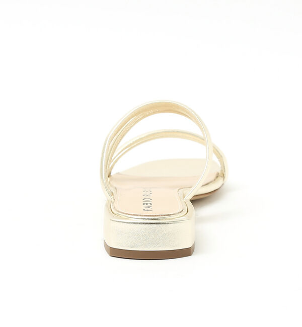 AU BANNISTER「●【別注】FABIO RUSCONI ラインフラットサンダル」|サンダル|