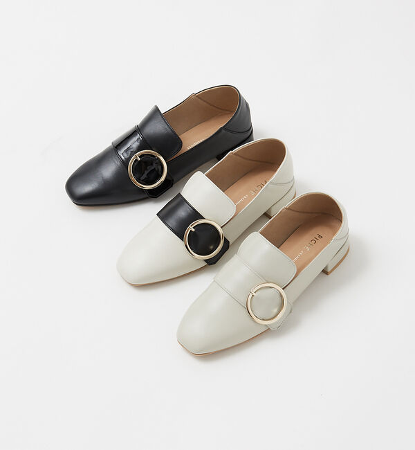 AU BANNISTER「バックルポイントバブーシュローファー」|ローファー|