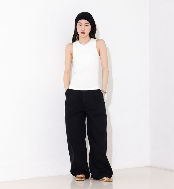 NOMINE「カップイン テレコ タンクトップ」|キャミソール|