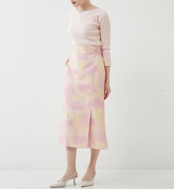 TIARA「マーブルプリントタイトスカート」|スカート|