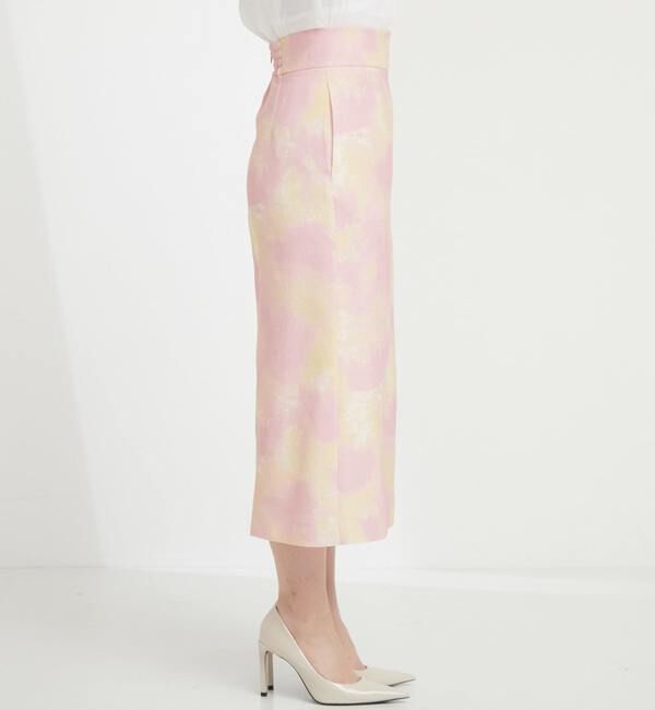TIARA「マーブルプリントタイトスカート」|スカート|