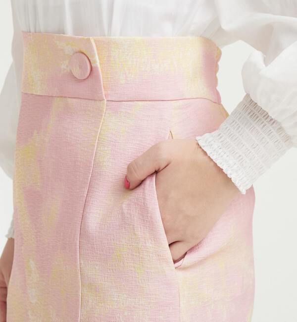 TIARA「マーブルプリントタイトスカート」|スカート|