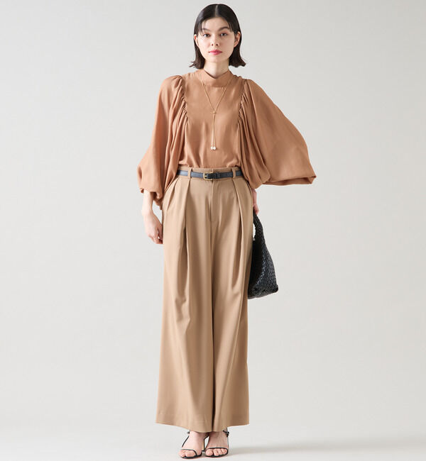 TIARA「ギャザーパフドルマンブラウス」|シャツ・ブラウス|