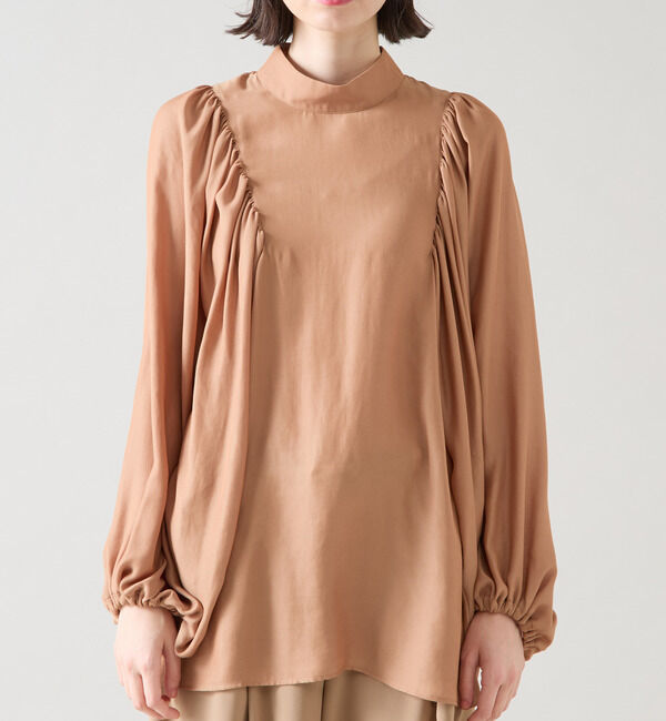 TIARA「ギャザーパフドルマンブラウス」|シャツ・ブラウス|