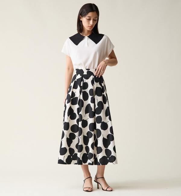 TIARA「バイカラー衿ニット」|ニット・セーター|