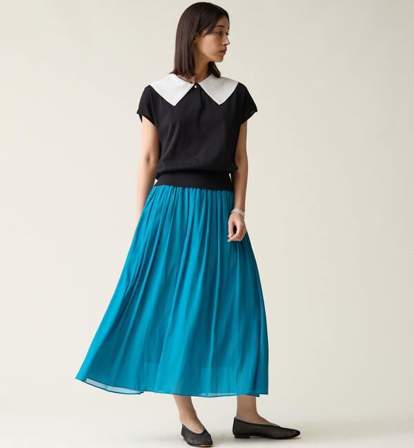 TIARA「バイカラー衿ニット」|ニット・セーター|